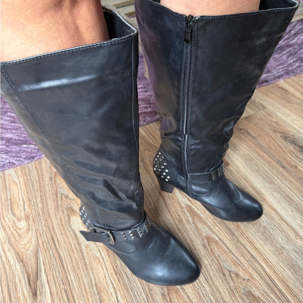 Torrid Size 10 Wide Calf Black Boots - Picture 6 of 6